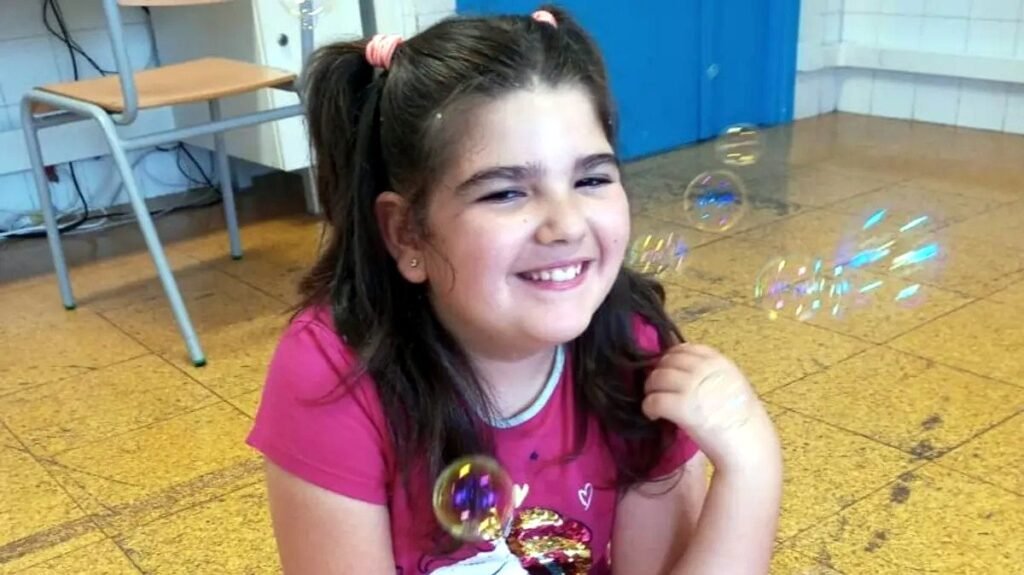 Uxue en una foto familiar.